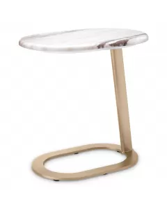 Oyo Brushed Brass Side Table