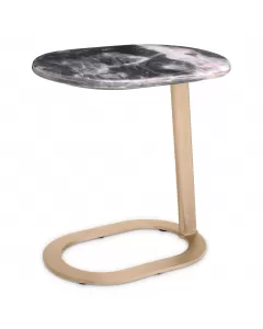 Oyo Black Marble Side Table