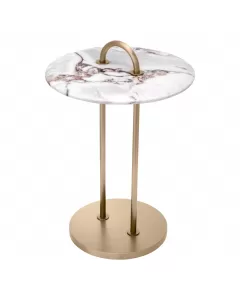 Zappa White Marble Side Table