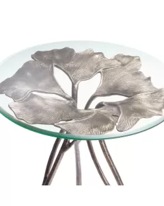 Poseidon Vintage Brass Side Table