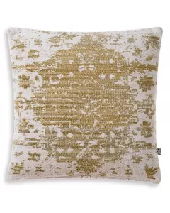 Serene Ivory and Vintage Green Cushion
