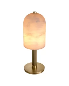 Kayla Antique Brass & Alabaster Table Lamp