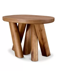 Bayshore Oak Wood Side Table