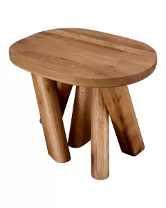 Bayshore Oak Wood Side Table