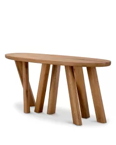 Bayshore Oak Wood Console Table 