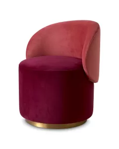 Greer Low Savona Bordeaux Red Dining Chair 