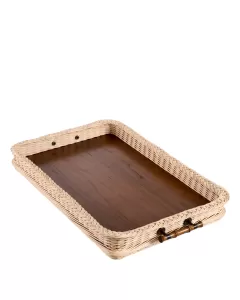 Fourt Natural Ratten & Classic Brown Large Tray