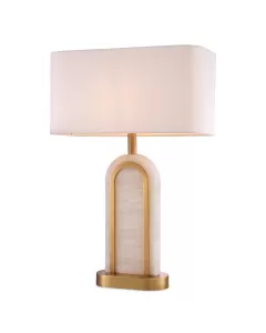 Palladio Antique Brass & Alabaster Table Lamp 
