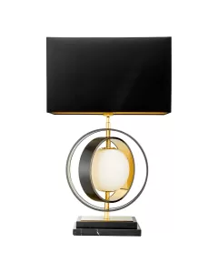 Pearl Bronze Highlight & Alabaster Table Lamp