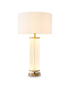 Thibaud Antique Brass & Frosted Glass Table Lamp