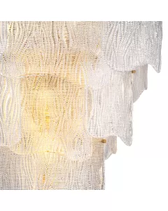 Asinara Large Textured Glass Chandelier