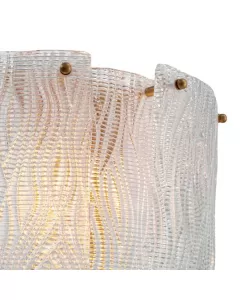 Asinara Textured Glass Wall Lamp