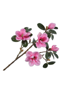  Dark Pink Artificial Magnolia Spray 74cm