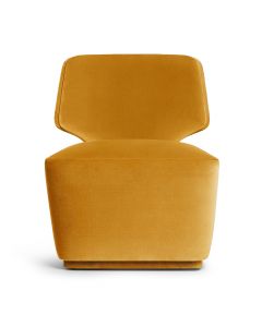 Munna Melody Swivel Armchair - Customise yellow back