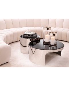 Piemonte Stainless Steel Coffee Table - Set of 2