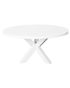 Greer White Lacquer Dining Table 