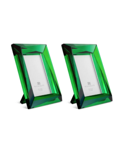 Obliquity Small Green Picture Frame Set of 2