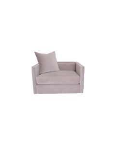 Velvet Dove Grey Pillow Love Seat