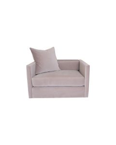 Velvet Dove Grey Pillow Love Seat