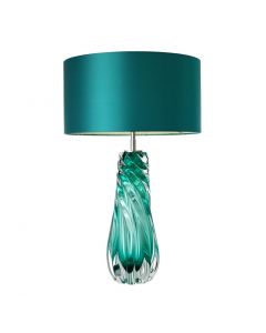 Barron Nickel & Turquoise Table Lamp