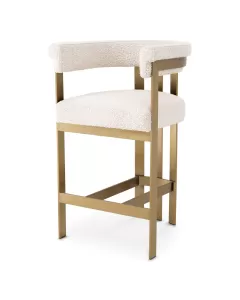 Clubhouse Counter Stool Boucle Cream