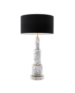 Dax White Marble Table Lamp