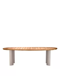 Free Form Natural Teak Outdoor Dining Table