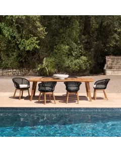 Glover Natural Teak Outdoor Dining Table