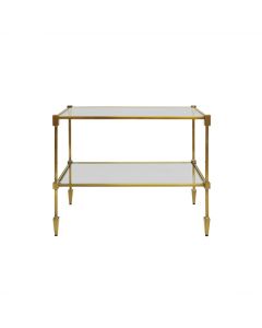 Lasso Iron & Antique Brass Side Table