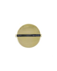 Mable Large Brass & Charcoal Handle