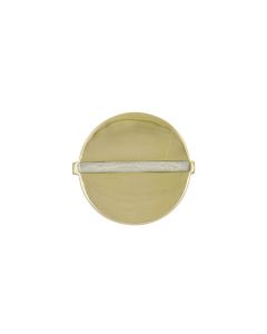 Mable Large Brass & Pearl Cream Handle 