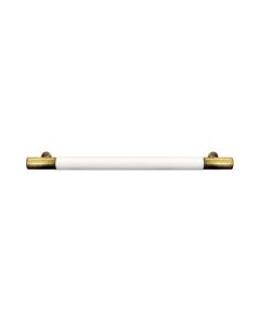 Madden Extra Long White Lacquer & Antique Brass Handle