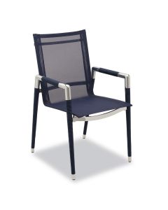 Marina Carver Dining Chair With Blue Rope