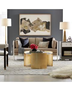 Montana Gold Leaf & Marble Coffee Table