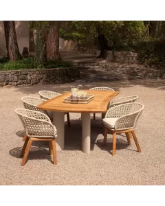 Osario Natural Teak Outdoor Dining Table 