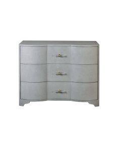 Plymouth Grey Grasscloth Chest 