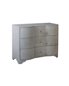 Plymouth Grey Grasscloth Chest 