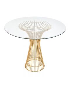 Powell Gold Leaf Dining Table 