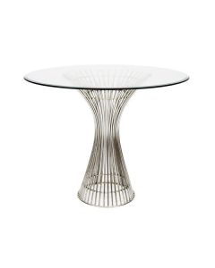 Powell Stainless Steel Dining / Side Table 