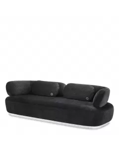 Philipp Plein Black Signature Sofa