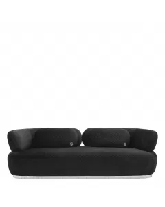 Philipp Plein Black Signature Sofa