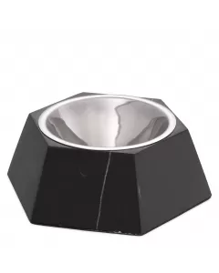 Philipp Plein Black Marble Nice Dog Food Bowl