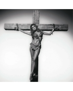 Raquel Welch on the Cross 