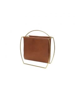 Russell Brown Leather Magazine Rack