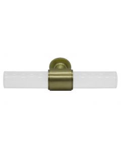 Rutherford Acrylic & Antique Brass Handle
