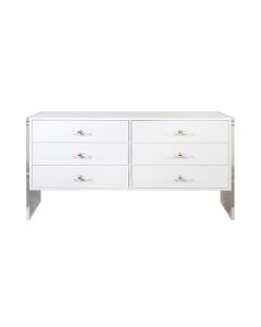 Rutherford White Lacquer Chest