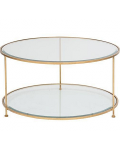 Worlds Away Rollo Gold Coffee Table 
