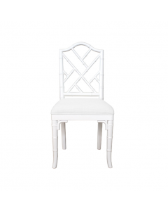 Fairfield Chippendale Bamboo White Dining Chair