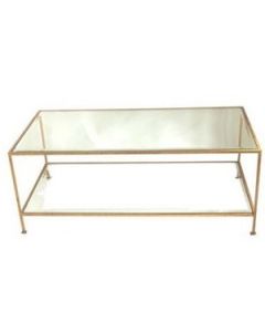Worlds Away Taylor Gold Coffee Table 