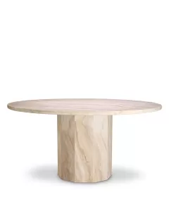 Florence Travertine Dining Table 